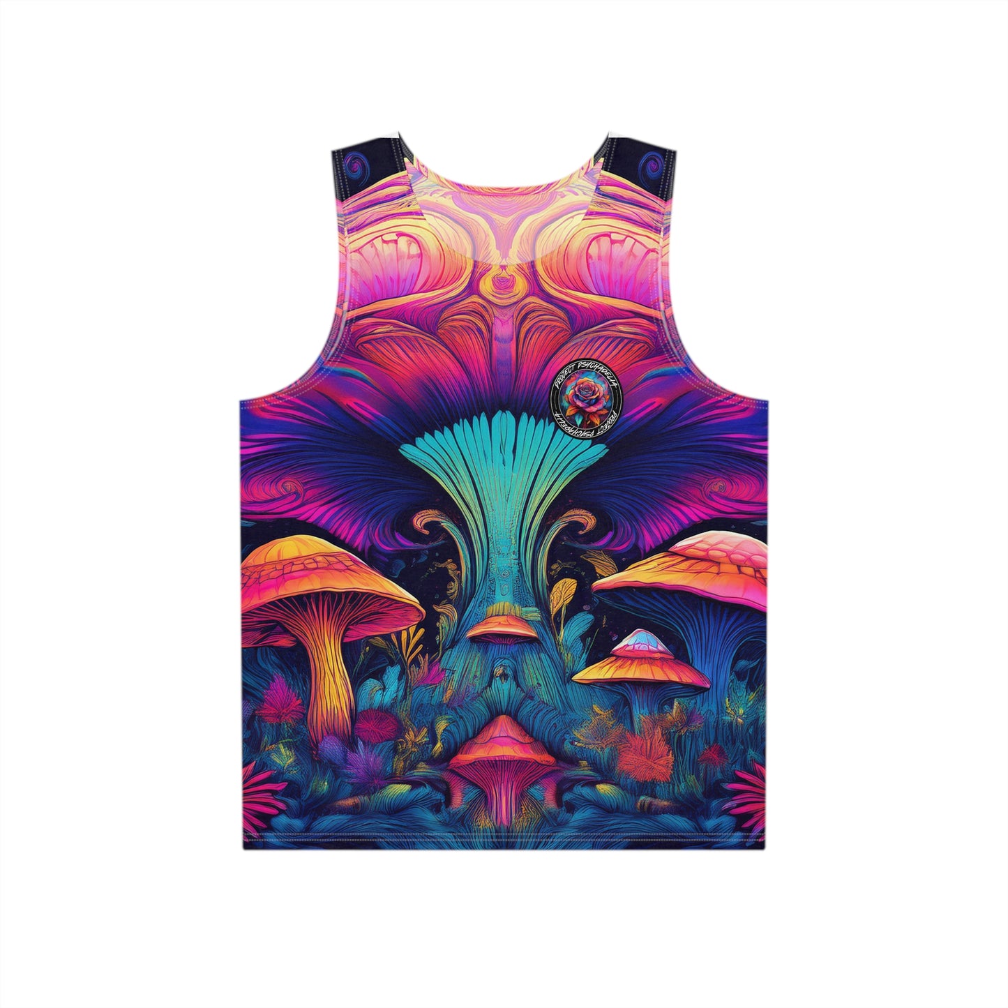 Acid Dreamscape Tank Top - Colorful Graphic Tee for Summer Festivals
