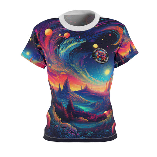 Psychedelic Universe Tee – Women's Cut & Sew