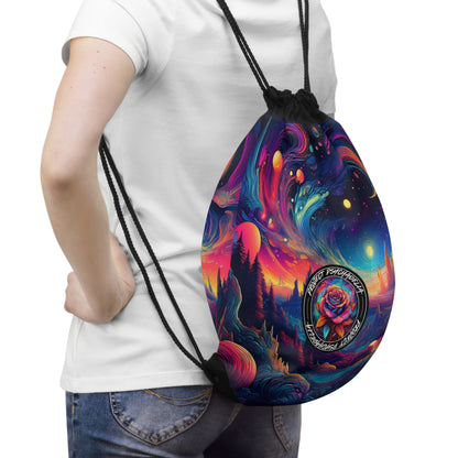 Psychedelic Universe Drawstring Bag