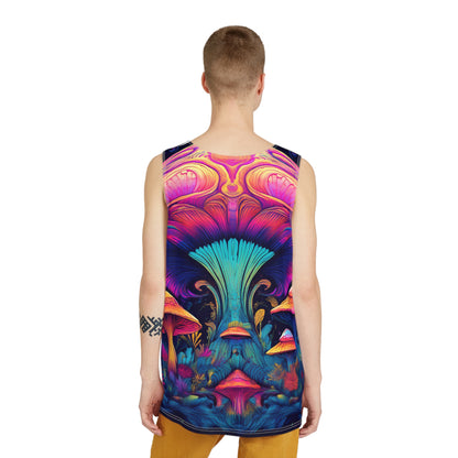 Acid Dreamscape Tank Top - Colorful Graphic Tee for Summer Festivals