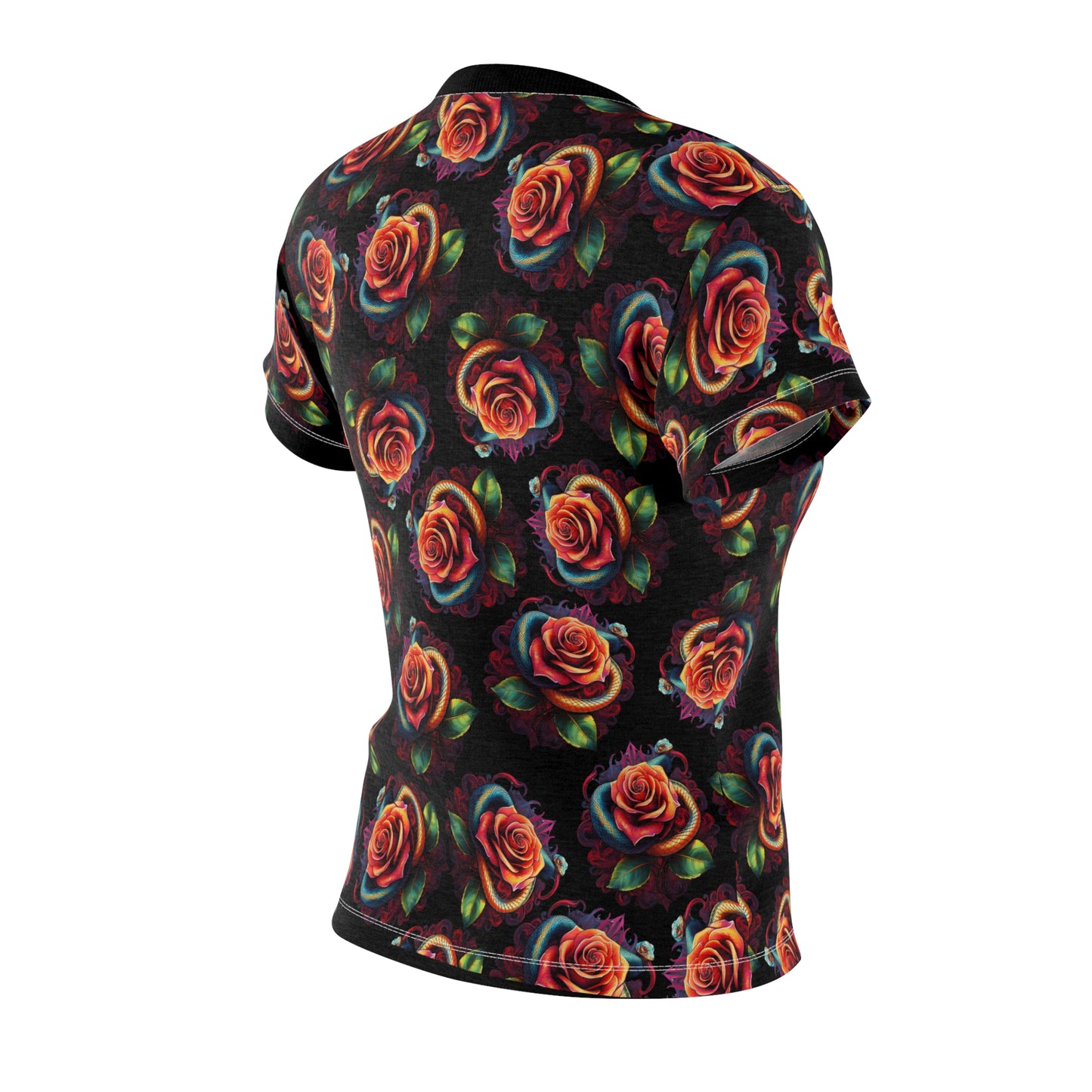 Snake & Roses Tee – Women's Cut & Sew