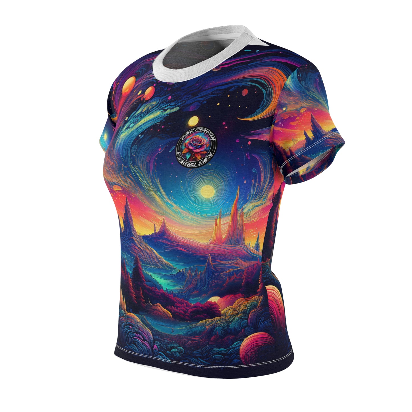 Psychedelic Universe Tee – Women's Cut & Sew