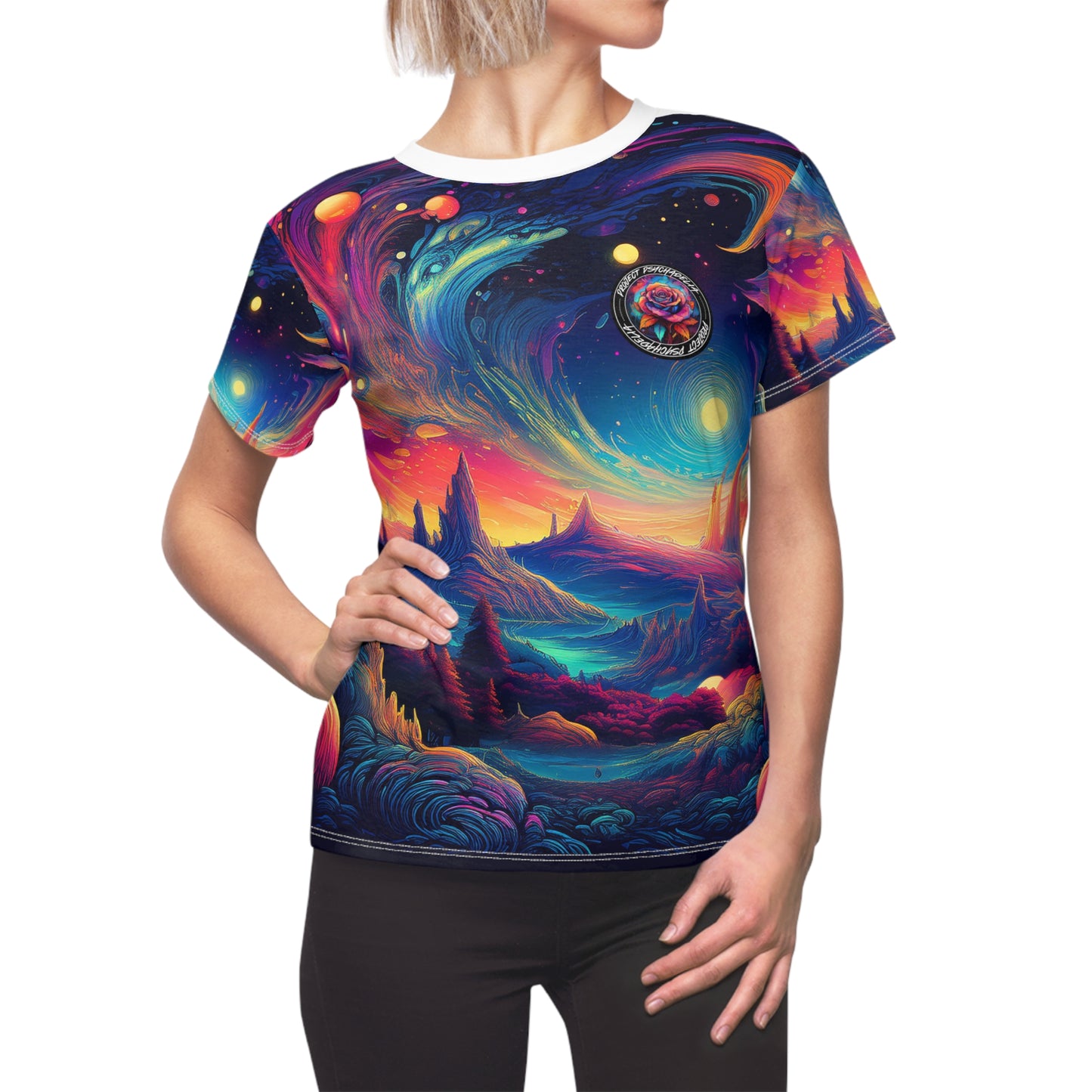 Psychedelic Universe Tee – Women's Cut & Sew