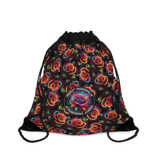 Snake&Roses Drawstring Bag