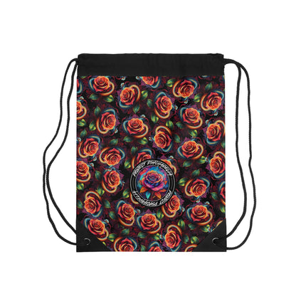 Snake&Roses Drawstring Bag